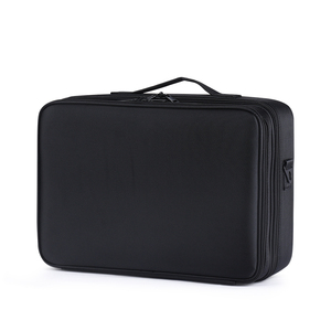 Trousse de Maquillage Portable 2024 <span class=keywords><strong>pour</strong></span> Femme, Valise de Voyage <span class=keywords><strong>pour</strong></span> Ongles et Cosmétiques, Miroir Intégré, Fermeture Facile, en Polyester Couleur Bonbon - Product Image 4