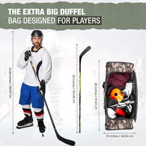 Échantillon gratuit, logo et couleur personnalisés, sacs d'équipement de hockey, sacs de rangement pour équipement sportif, sac de voyage pour hockey sur glace, sac de sport, sac à dos de transport - Product Image 3
