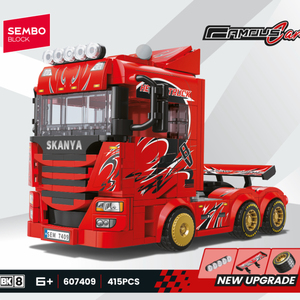 SEMBO MOC 技术遥控重型卡车 1:18 比例建筑模型 DIY 教育玩具 - Product Image 3