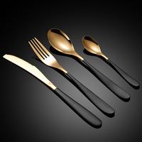 Vaisselle de mariage, ensemble cuillère et fourchette, couverts en acier inoxydable, ensemble de couverts avec boîte