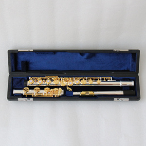 <span class=keywords><strong>Flauta</strong></span> <span class=keywords><strong>Transversal</strong></span> <span class=keywords><strong>Profesional</strong></span> de Fábrica China, Diseño de Orificios Abiertos, Cuproníquel Plateado y Dorado, <span class=keywords><strong>Flauta</strong></span> de Alta Calidad - Product Image 5