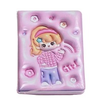 Cuaderno Adorable con Cubierta Estereoscópica 3D - Diario de Relajación para Estudiantes