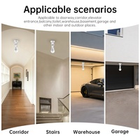 Lámpara de Pared con Sensor de Movimiento Infrarrojo Automático para el Cuerpo Humano, Detector de Movimiento PIR, Base E27, Plástico, CA 220V, 2 Años de Garantía, Dvliil