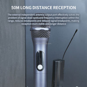 Tnh UM-MI155U Uhf Metalen Draadloze Handheld Microfoon Met 30 Frequentiepunten Oplaadbare Zender En Ontvanger - Product Image 6