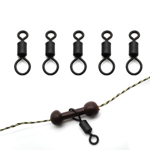 <span class=keywords><strong>Big</strong></span> Eye Swivels UK Größe 8 Blei Herstellung Heli-Chod Swivels Matt Schwarz Anti Glare Rolling Swivels Karpfen Angel gerät <span class=keywords><strong>Rigs</strong></span> - Product Image 1