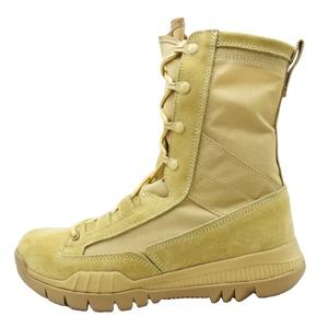 Chaussures de randonnée tactiques imperméables en cuir noir antidérapantes pour hommes, prix d'usine en gros, vente chaude - Product Image 6