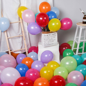 Balon Dekorasi Ulang Tahun Balon Selamat Ulang Tahun Pesta 10 Pcs Balon Lateks Payet 12 Inch Bulat - Product Image 4