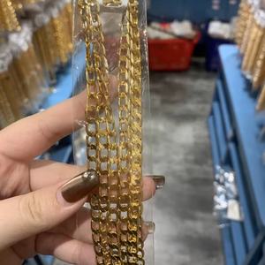 Collier torsadé JXX en laiton plaqué or 24 carats de 2,5 mm à 8 mm pour femme, avec serti griffe tendance, bijoux de mode pour homme, style corde - Product Image 3