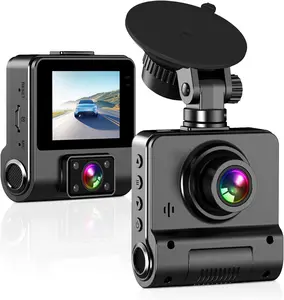 1080P 3 เลนส์ Dash Cam 2 นิ้วหน้าจอกล้องวิดีโอรถยนต์ Night Vision WiFi บันทึกการตรวจจับการเคลื่อนไหว