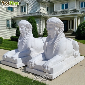 Jardins classiques ou décor de musée Sculpture <span class=keywords><strong>Statue</strong></span> en marbre du <span class=keywords><strong>Sphinx</strong></span> - Product Image 2