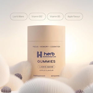 Suplementos de goma de setas para adultos de etiqueta privada para aliviar el estrés 60 gomitas/botella - Product Image 4