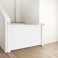 Barrière réglable en acier pour animaux de compagnie pour chiens-Sûr et facile à installer Monté sous pression avec fermeture à bouton