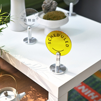 Personnalisation rapide de présentoir de publicité de bureau de taille de table acrylique circulaire détachable