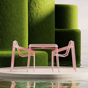 Aanpasbare Smeedijzeren Eetset Buiten, Moderne Duurzame Tafel En Stoelen Voor De Patio Op De Binnenplaats - Product Image 2