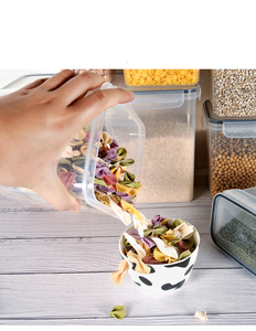 现代设计塑料透明食品容器盒冰箱盒用于厨房食品储存 - Product Image 3