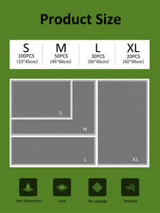 Almohadilla desechable de fibra de carbono activado para mascotas, inodoro para cachorros, para dormir, 2023 H - Product Image 5