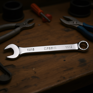 Clé combinée Fervi 11/16 pouces chromée polie miroir - Product Image 3