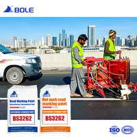 Peinture thermoplastique à chaud pour marquage routier, blanche, jaune, réfléchissante, peinture de signalisation routière