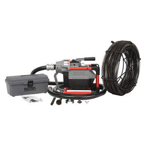 Máquina de limpieza de drenajes seccionales K-60SP-SE, herramienta manual 1/2, herramienta combinada 1XDX9, eléctrica, OEM, personalizable, estuche rígido - Product Image 1