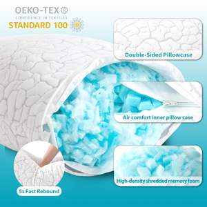 <span class=keywords><strong>Almohada</strong></span> de Espuma Viscoelástica Premium Nantong Personalizada con Soporte para el Cuello, <span class=keywords><strong>Almohada</strong></span> Ergonómica Ajustable para Dormir de Lado, <span class=keywords><strong>Almohada</strong></span> Cervical Ortopédica - Product Image 4