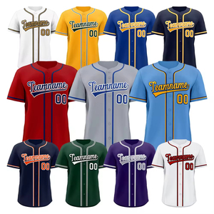 Maglia da <span class=keywords><strong>Baseball</strong></span> da uomo personalizzata all'ingrosso abbigliamento sportivo bianco formato USA sublimato Logo stampato numero di <span class=keywords><strong>Baseball</strong></span> bianco all'ingrosso - Product Image 2