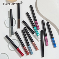 Ensemble d'eye-liners liquides 12 couleurs pour femmes, maquillage des yeux facile à appliquer, longue durée, imperméables, crayons eye-liner colorés, boîte à eye-liner