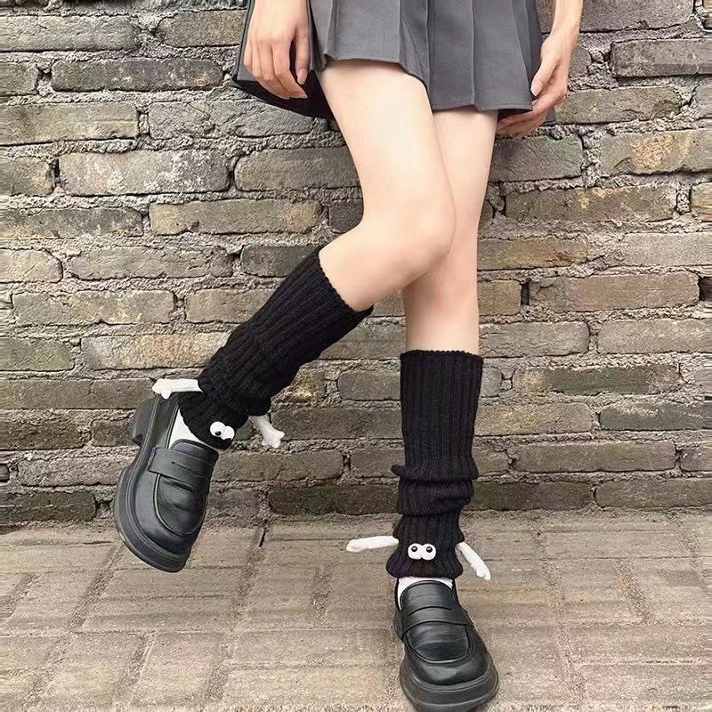Black hand-holding socks