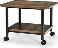 Support de rangement pour imprimante moderne et simple à 2 niveaux, portable et polyvalent pour bureau à domicile