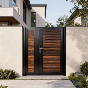 Puerta <span class=keywords><strong>de</strong></span> Patio <span class=keywords><strong>de</strong></span> Villa <span class=keywords><strong>de</strong></span> Estilo Chino Moderna Minguting <span class=keywords><strong>de</strong></span> Aleación <span class=keywords><strong>de</strong></span> Aluminio, Apertura Simple/Doble, Puerta <span class=keywords><strong>de</strong></span> Jardín Autoconstruida, Acabado en Polvo - Product Image 5