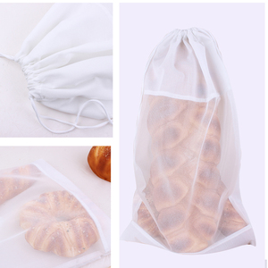 Bolsas de pan sin blanquear bolsas de pan reutilizable bolsa con cordón para pan Baguette y casero pan artesanal - Product Image 4
