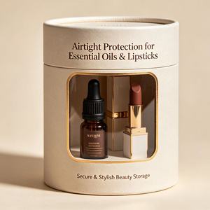 Custom Logo Printed Round Paper <b>Box</b> Matte Cylinder Packaging for Cosmetic Gift Sets Personal Care - Product Image 2