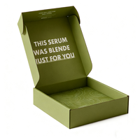 Boîte d'emballage postale en carton ondulé rigide rose pour écran solaire avec logo personnalisé imprimé et laminage mat