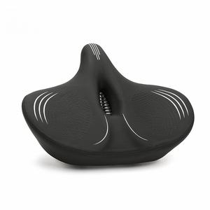 <span class=keywords><strong>Selle</strong></span> de vélo <span class=keywords><strong>ultra</strong></span>-large et confortable en PU avec coussin absorbant les chocs en mousse à mémoire de forme et support dorsal - Product Image 2