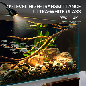 YEE Vente en Gros Usine Ultra Blanc Verre Clair <span class=keywords><strong>Aquarium</strong></span> de Bureau Maison Récif - Product Image 4