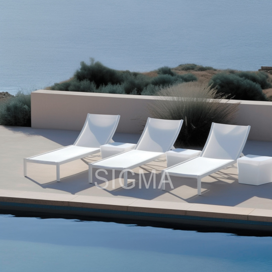 Modern Outdoor Furniture Aluminum frame chair Bar stool