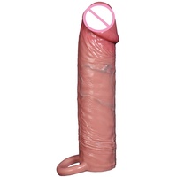 Silikon Großer Strapon Dildo Damenkleid Künstlicher Penis mit Lederriemen für Lesbisches Sexspielzeug LM-D807