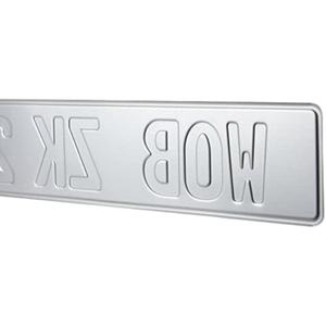 Placas de Matrícula Europeas para Sublimación con Película Reflectante de 12*6*0.2 Pulgadas de Aluminio, Placa de Matrícula Personalizada - Product Image 4