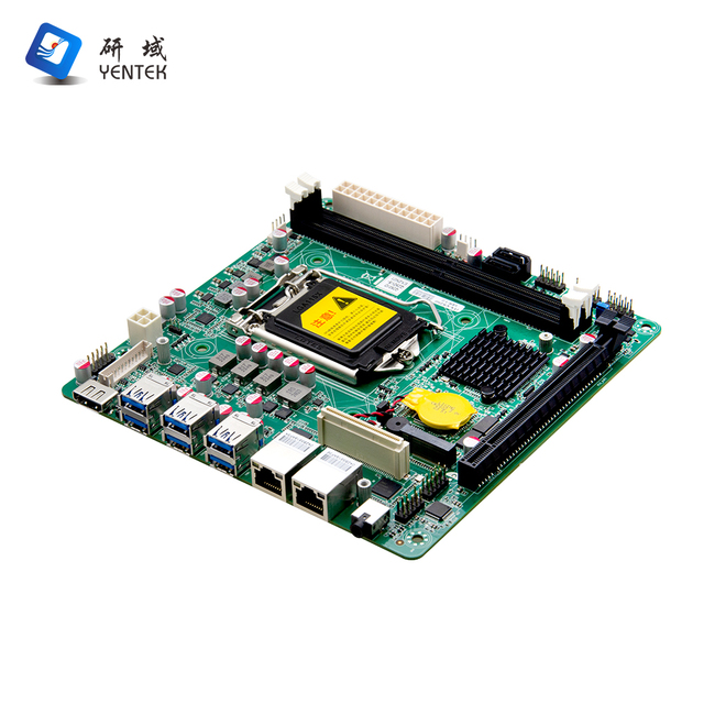 Intel Q250 LGA1151 Thin Mini ITX DDR4 64GB 2 SATA 2 LAN 2 COM PCIe3.0 X16 Integrated Graphics Industrial Motherboard