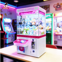 Настольный игровой автомат-кран для одного игрока, высота 78 см, мини-аркада, развлекательный автомат, бесплатная игра, монетоприемник, сертификат CE, прочный