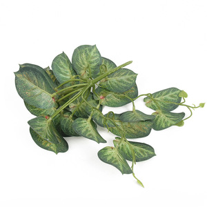 Tree Cat Artificial Fiddle <b>Leaf</b> Vine 17 In Plastic Waterproof <b>Wall</b> <b>Decor</b> Home <b>Decor</b> Photography Props - Product Image 3