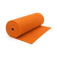 Moquette d'exposition en polyester sur mesure, largeur personnalisée, revêtement de sol en rouleau mural pour stand de salon professionnel, vente en gros
