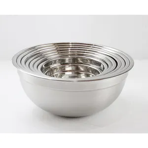 Stainless steel mixing bowl multifunctional basin for soup and noodle bowl stainless bowl