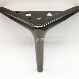 Pata de Mueble de Estilo Europeo de Tres Puntas, Metal Plateado en Color Gris Metálico, Soporte Resistente para Sofá, Gabinete, Mesa de Centro - Product Image 1