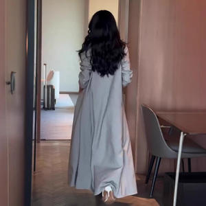 Élégant 2 pièces ensembles pour femmes 2024 automne hiver printemps nouvelle mode décontracté Style britannique tempérament Trench Coat et pantalon <span class=keywords><strong>SetE</strong></span> - Product Image 4