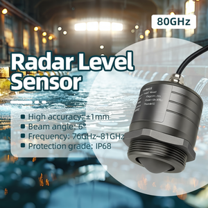 Capteur de niveau d'eau radar sans contact GLT744 BT 5.2 avec précision de 1 mm, protection IP68, portée de 0,1 m à 65 m, construction en aluminium moulé - Product Image 2