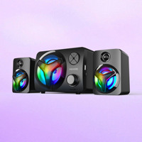 Microlab Sound Box Pc Subwoofer Altavoz de escritorio Rgb Cool Led Light Altavoz Colorido Gaming Computer Altavoces U210