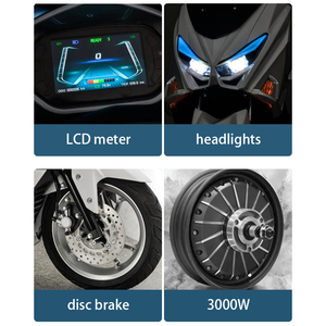 Scooter Eléctrico 2022 Nuevo Diseño 3000W Potente Central con Certificado EEC, Batería de Litio de Gran Capacidad 72V60ah - Product Image 6