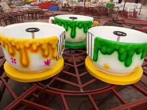 Manèges de carnaval populaires pour enfants : Carrousel à tasses rotatives pour parcs d'attractions, centres commerciaux intérieurs/extérieurs, en PVC et métal - Product Image 6