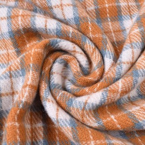 Wholesale Classic Small Plaid Cashmere Feel Scarf Women Winter Warm Classic Checkered <b>Shawl</b> with Tassel Soft Fringe <b>Wrap</b> - Product Image 2