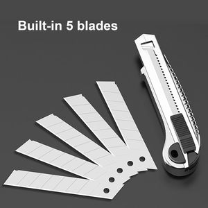 Brand New Office Utility Knife with 18mm Steel Art Cutter Blade Plastic Handle <b>for</b> Glue Application & Cutting-1PCS Knives - Product Image 6